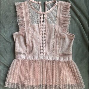 Heartloom Pink Lace Blouse